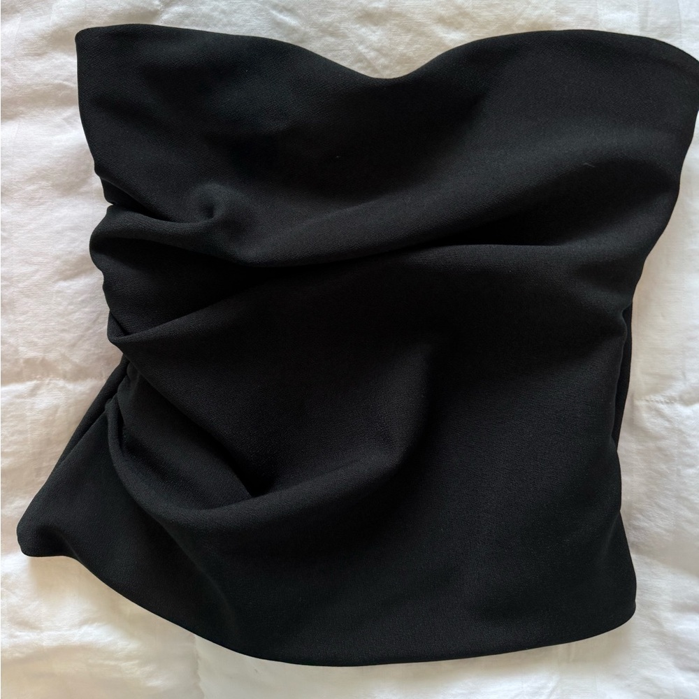 Abercrombie & Fitch Black Sweetheart Strapless Top